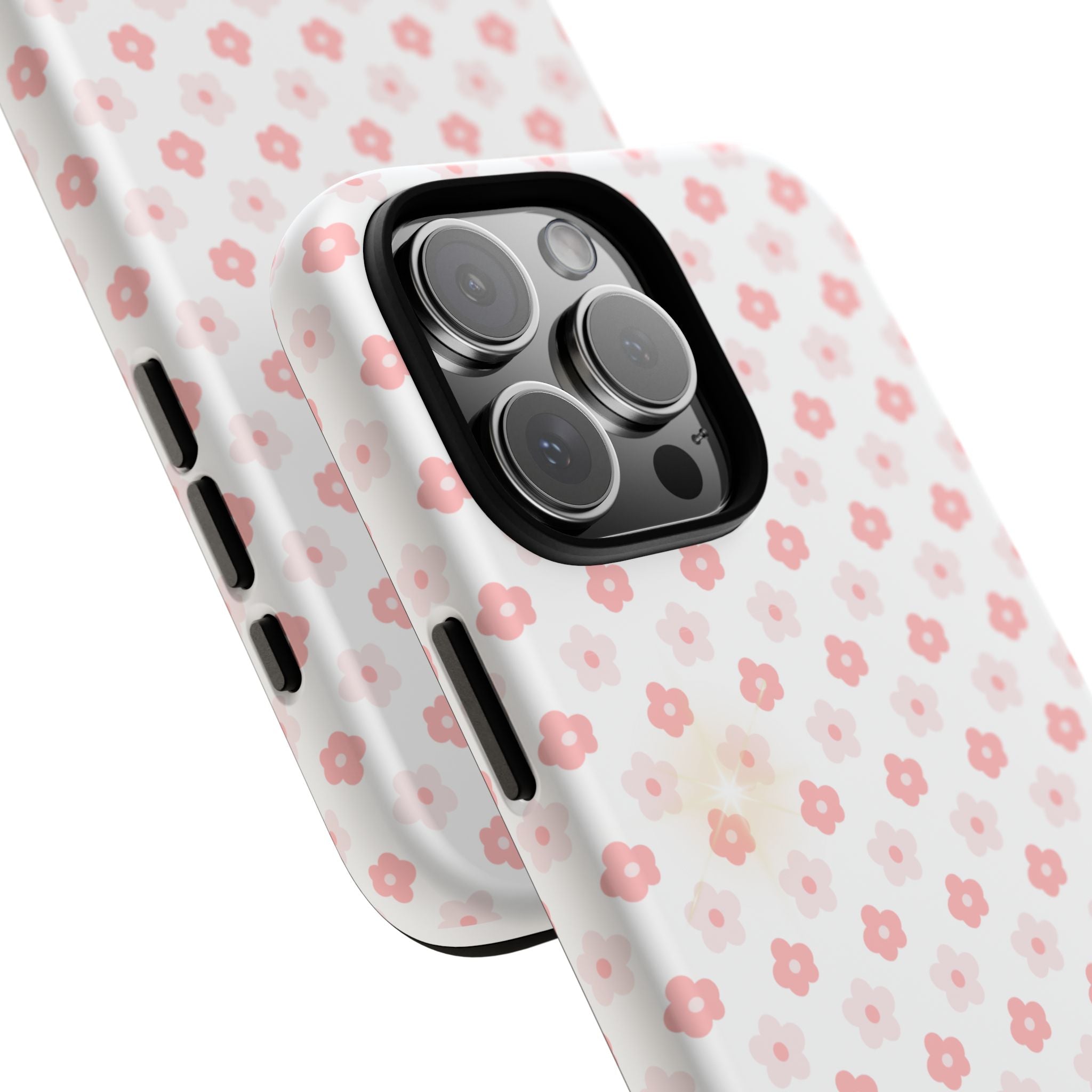 Pink Cherry Blossom Tough Phone Case — Floral Protective iPhone Cover