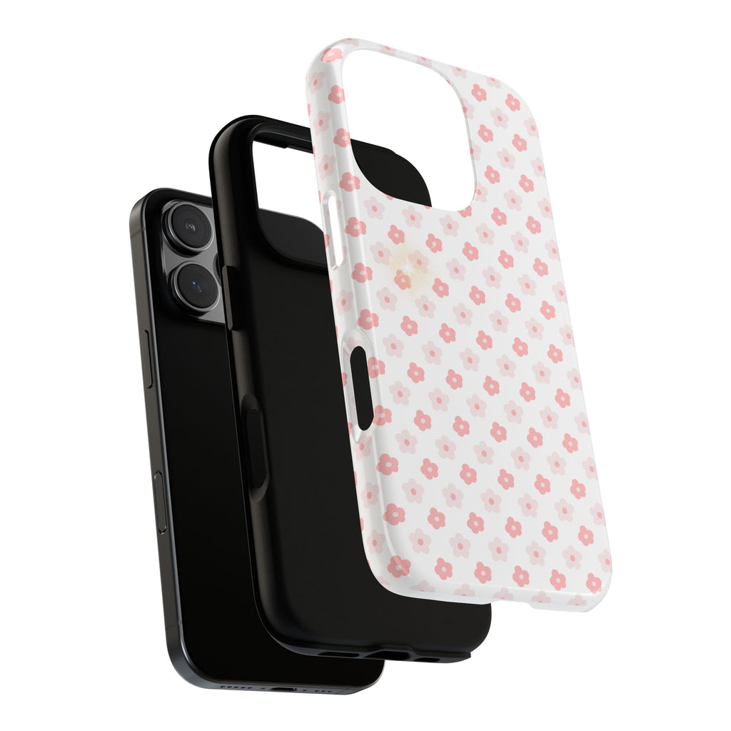 Pink Cherry Blossom Tough Phone Case — Floral Protective iPhone Cover
