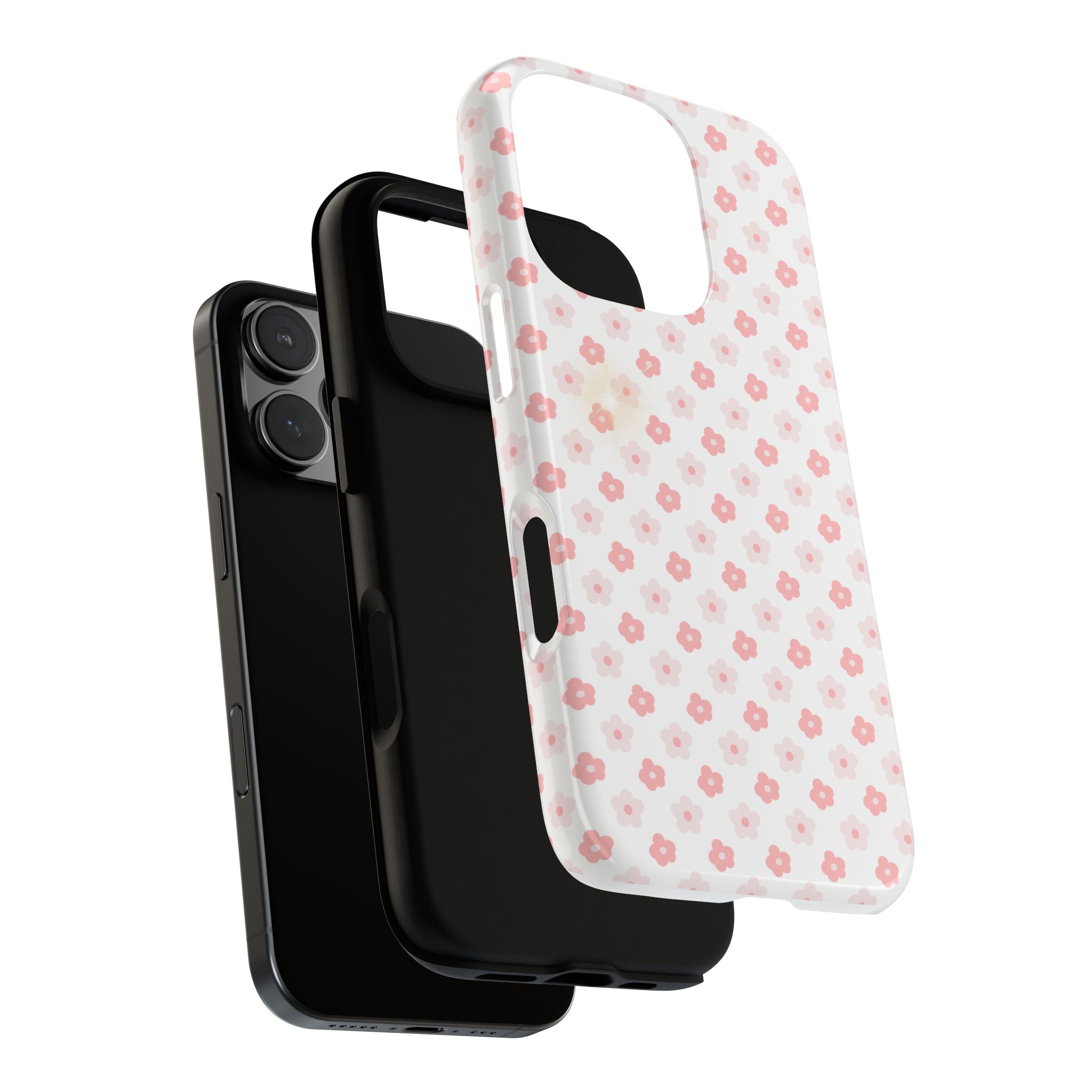 Pink Cherry Blossom Tough Phone Case — Floral Protective iPhone Cover