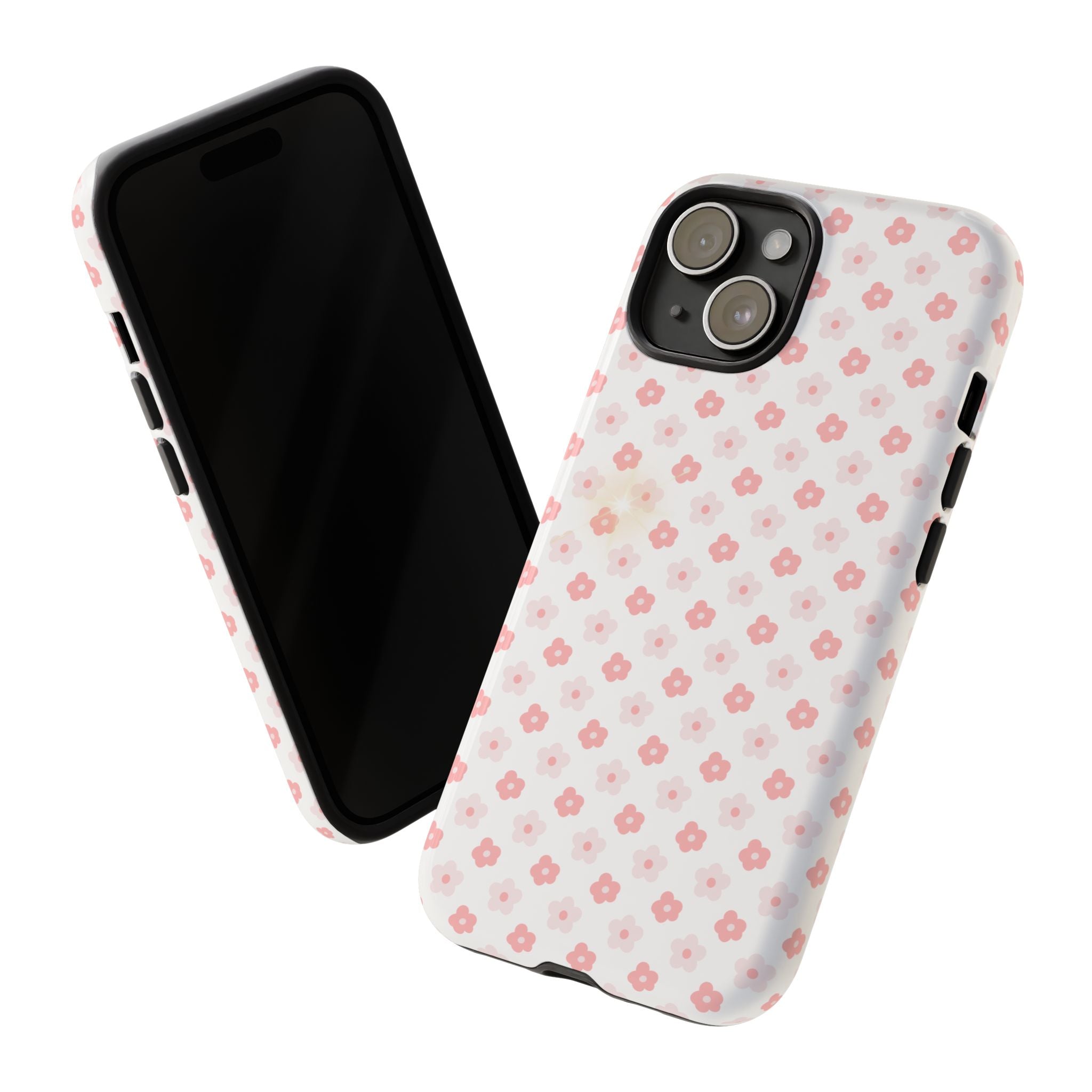 Pink Cherry Blossom Tough Phone Case — Floral Protective iPhone Cover