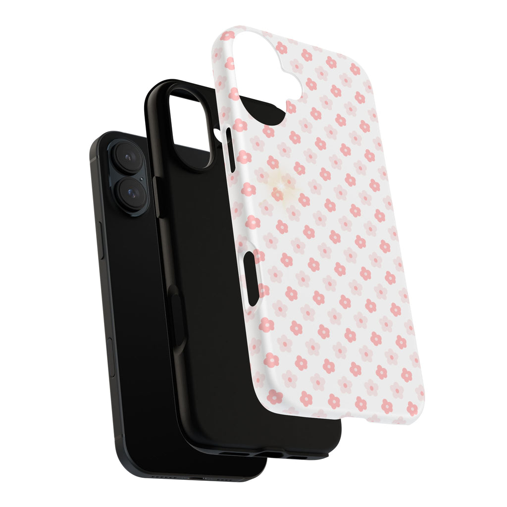 Pink Cherry Blossom Tough Phone Case — Floral Protective iPhone Cover