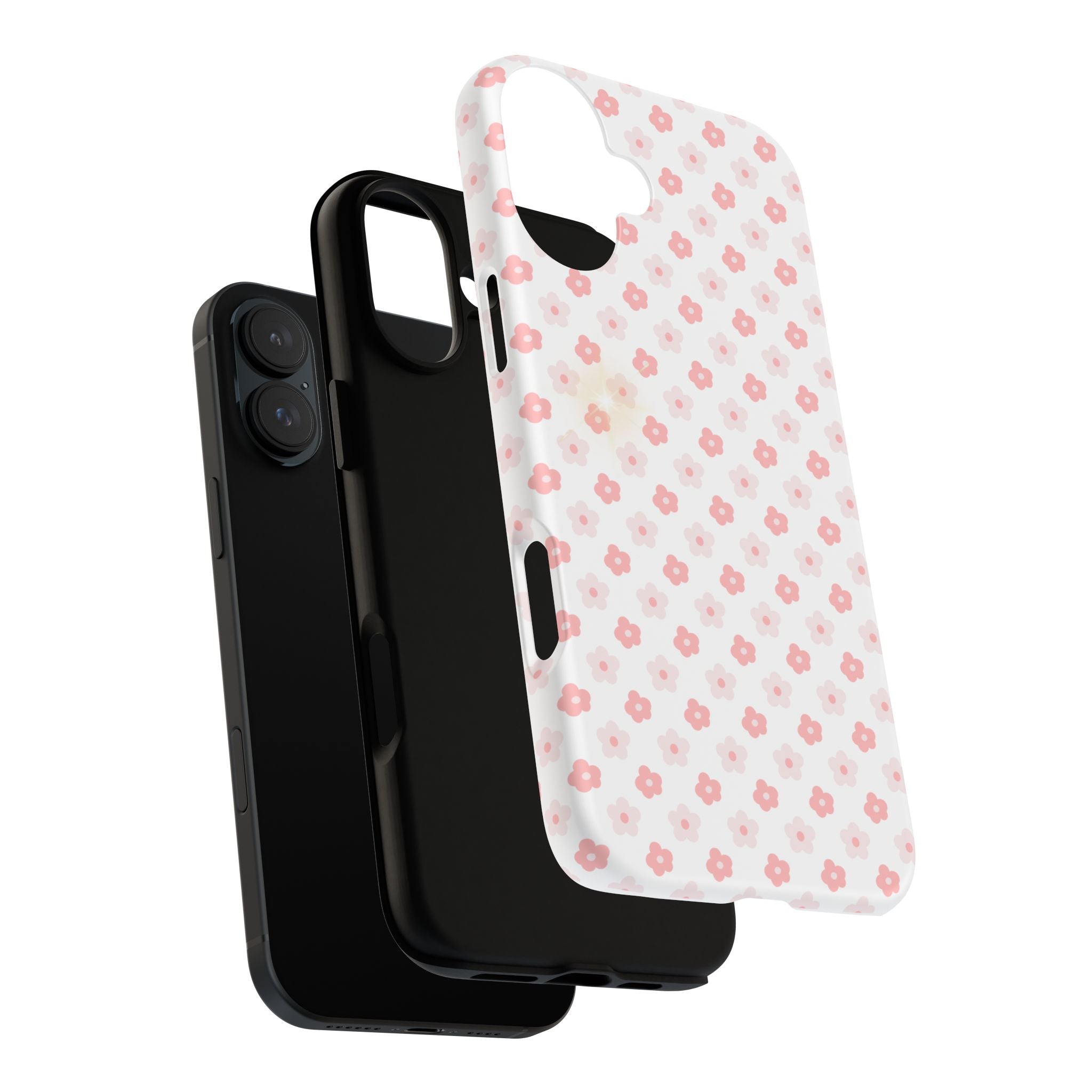 Pink Cherry Blossom Tough Phone Case — Floral Protective iPhone Cover