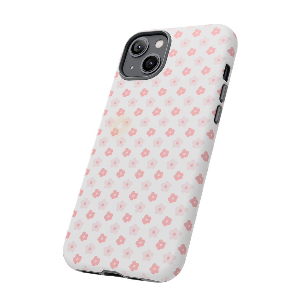 Pink Cherry Blossom Tough Phone Case — Floral Protective iPhone Cover