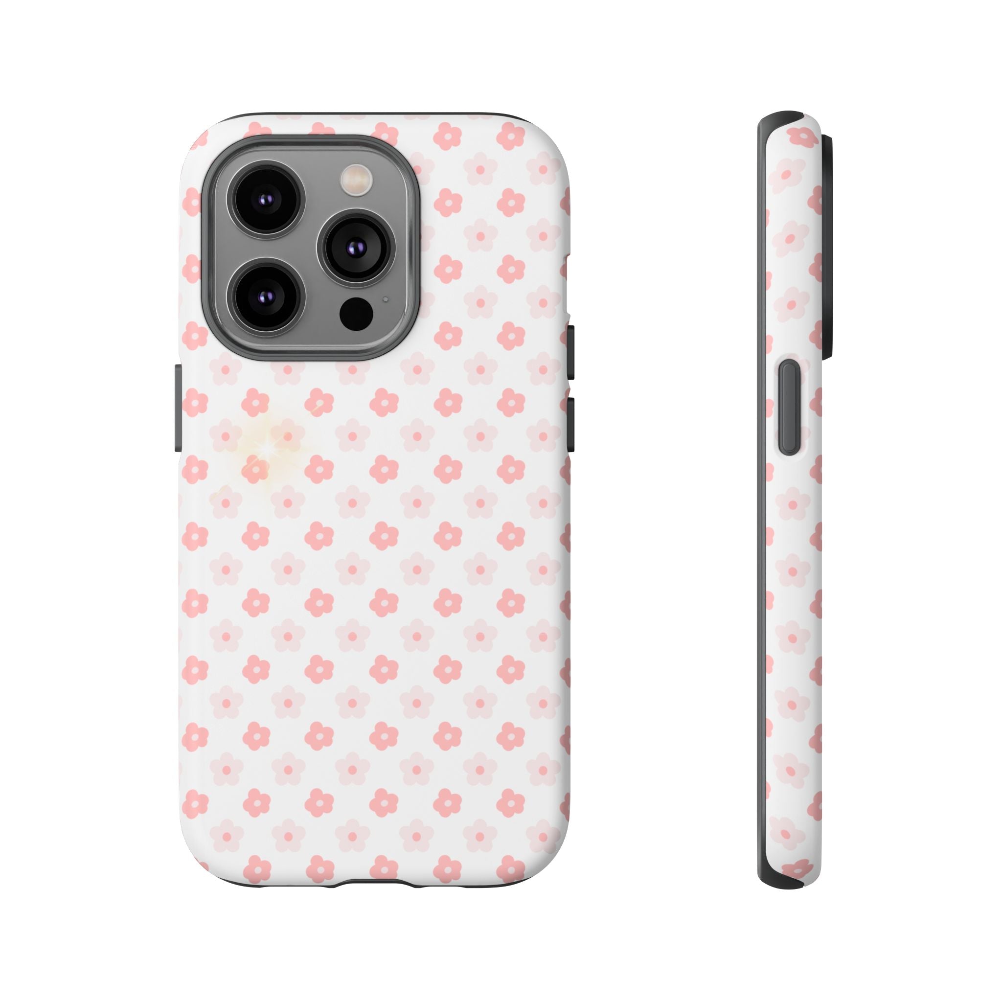 Pink Cherry Blossom Tough Phone Case — Floral Protective iPhone Cover