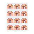 Toddler Blanket — Retro Terracotta Boho Rainbow Nursery Throw