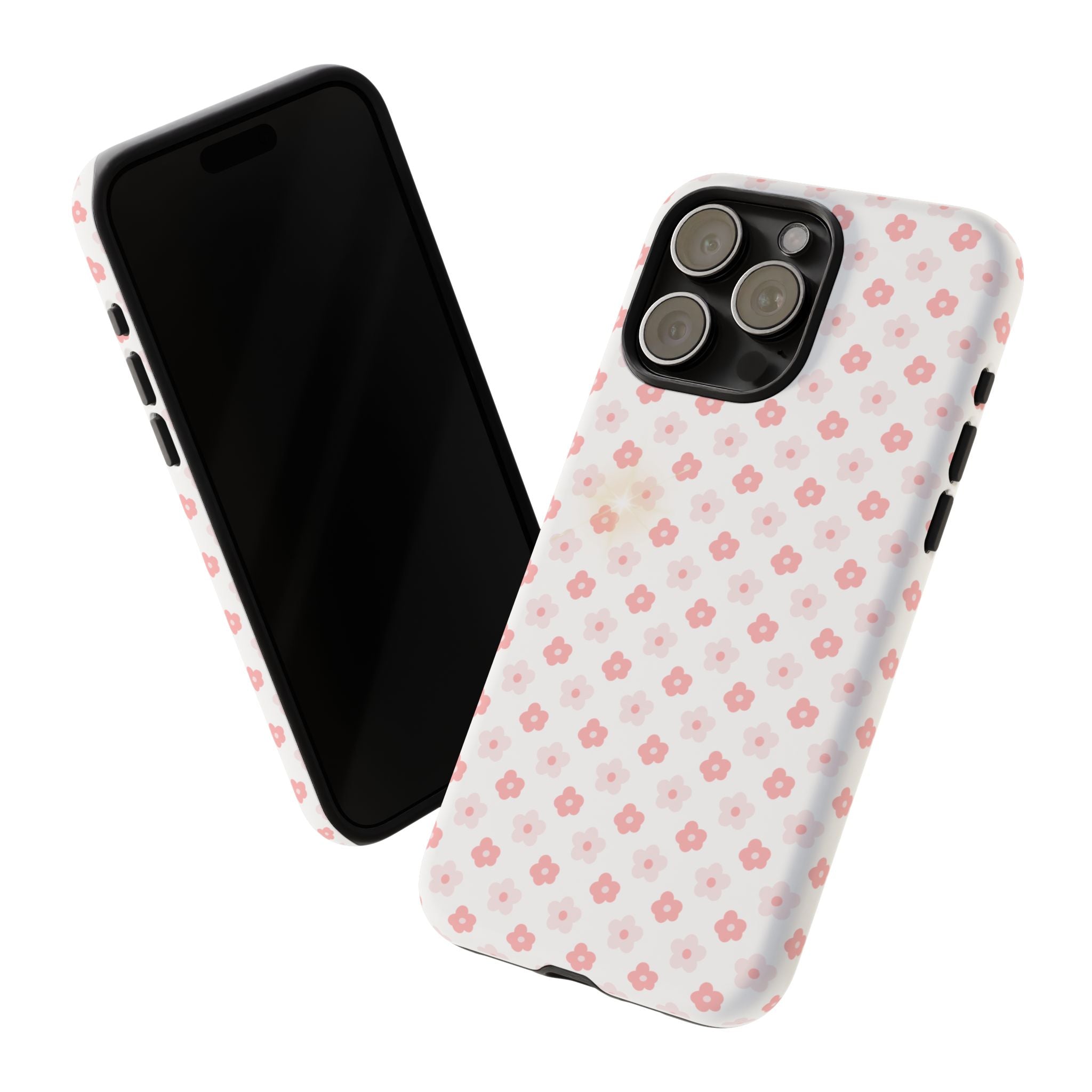 Pink Cherry Blossom Tough Phone Case — Floral Protective iPhone Cover